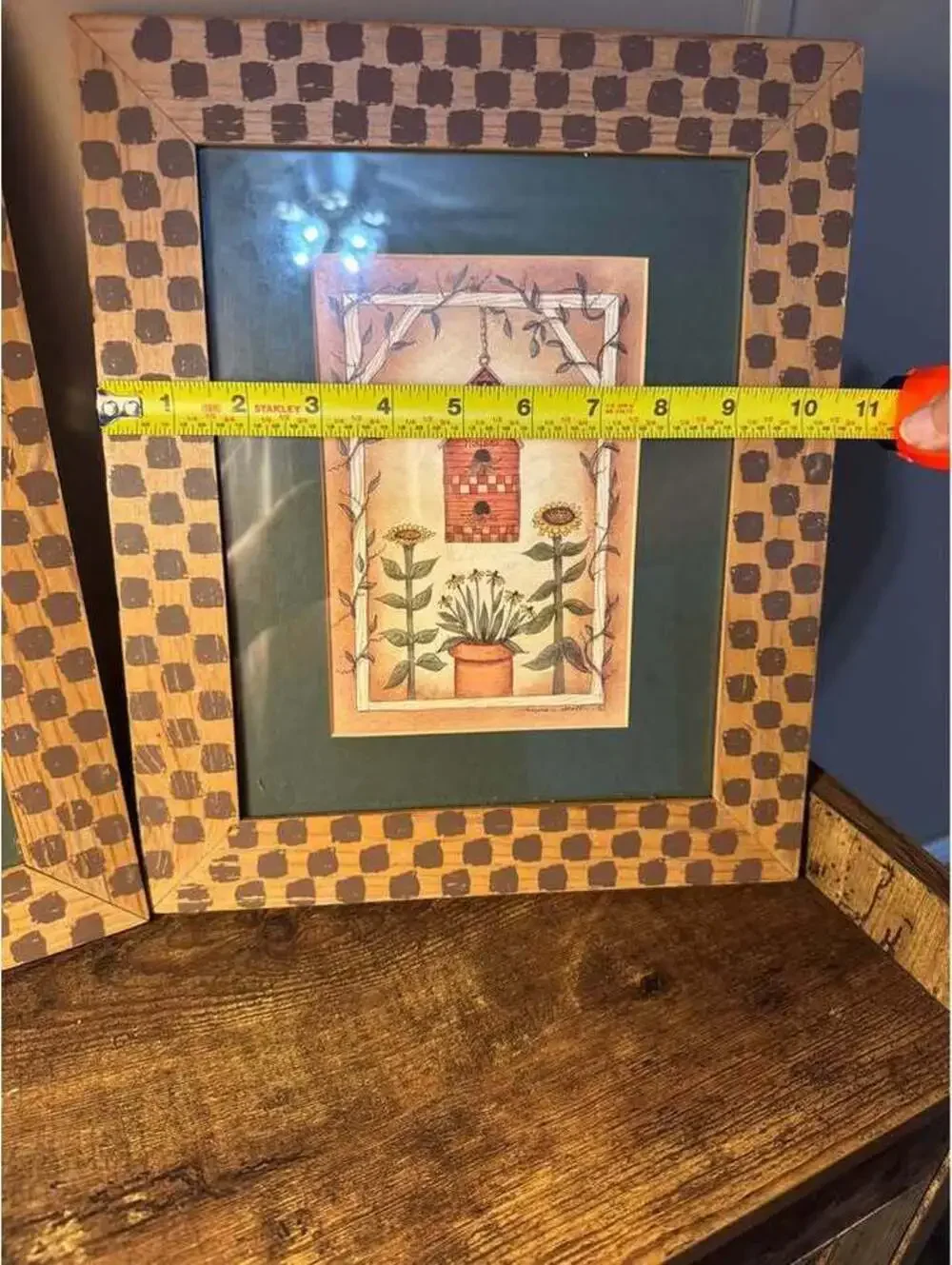 Set of 3 Primitive Birdhouse Framed Art Prints